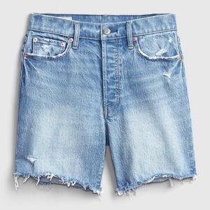 GAP cheeky midi high rise shorts